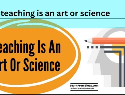 teaching is an art or science